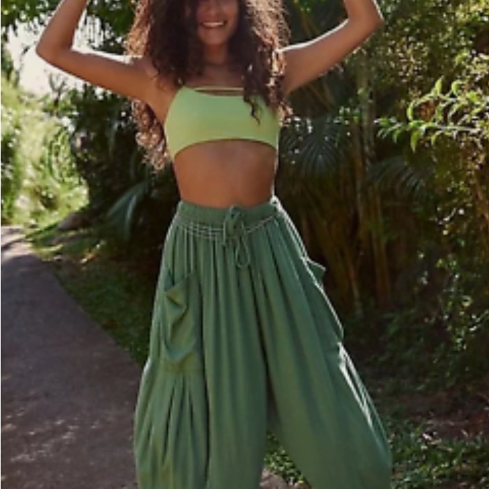 Free People Quinn Pants in green